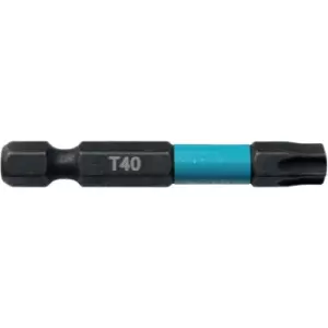 Image of Makita Impact Rated 50mm Black Bit T40 (2 Pk)