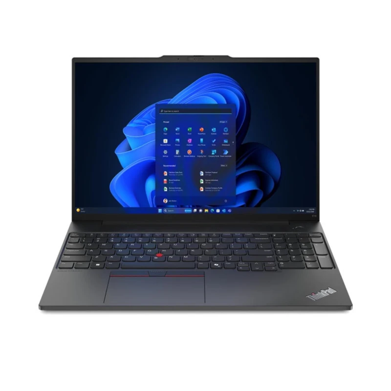 Image of Lenovo ThinkPad E16 Gen 2 Laptop, AMD Ryzen 5 7535HS, 16GB RAM, 256GB SSD, 16" WUXGA IPS, AMD Radeon, Windows 11 Pro 21M50028UK