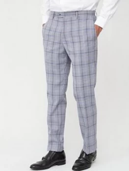 Image of Skopes Tailored Stark Trousers - Grey/Blue Check