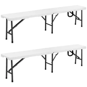 Image of Garden Bench 2Pcs White 6ft