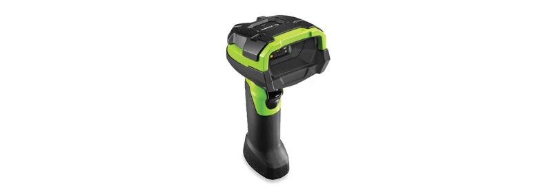 Image of Zebra DS3608-HD Handheld bar code reader 1D/2D Laser Black. Green