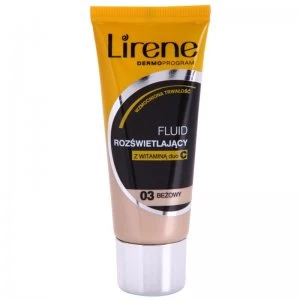 Image of Lirene Vitamin C Brightening Liquid Foundation with Long-Lasting Effect Shade 03 Beige 30ml