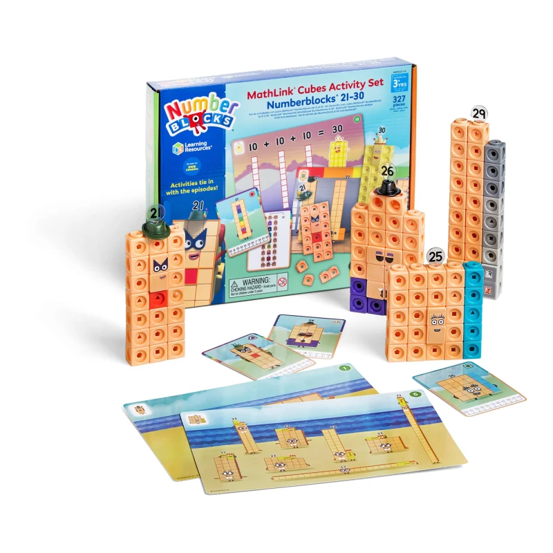 Image of Mathlink Cubes Numberblocks 21-30 Activity Set