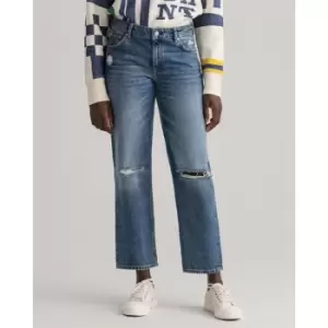 Image of Gant Camie Crop Jeans - Blue