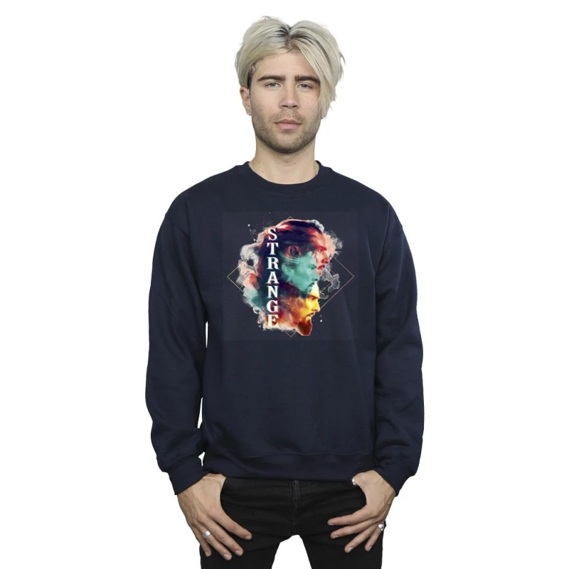 Image of Marvel Marvel Men Doctor Strange Cloud Sweatshirt in Navy Size: Small Navy S Male 5059934569768