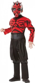 Image of Rubies Childs Red Darth Maul Fancy Dress Costume Small