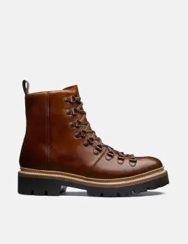 Image of Womens Grenson Nanette Ski Boot (Leather) - Tan