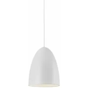 Image of Nordlux Nexus Dome Pendant Ceiling Light White/Telegrey, E27