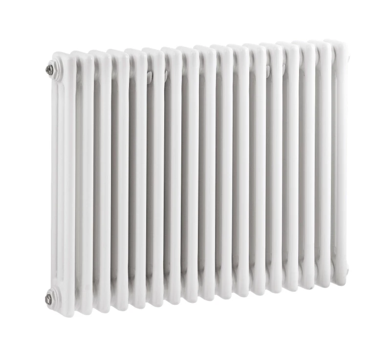 Image of Balterley Triple Column Traditional Radiator 600 x 777mm - High Gloss White White Unisex