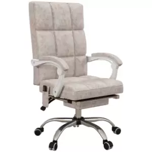 Image of Vinsetto Executive Vibration Massage Office Chair, Microfibre Computer Chair with Armrest, 135° Reclining Back, Beige