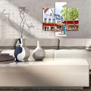 Image of 3MDF-042 Multicolor Decorative MDF Painting (3 Pieces)