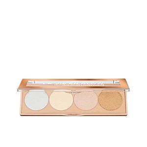 Image of LA VIE EN GLOW highlighting powder palette #2-cool glow 5 gr