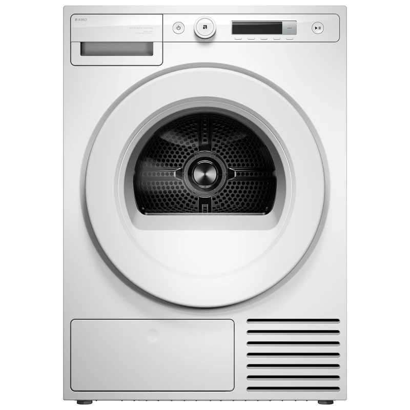 Image of ASKO T108HW.UK WiFi Connected 8KG Heat Pump Tumble Dryer - White - A++ Rated