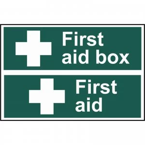 Image of Scan First Aid Box / First Aid Sign 300mm 200mm Standard