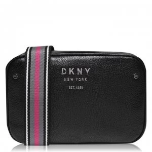 Image of DKNY Medium Camera Cross-Body Bag - BlkSilver BSV