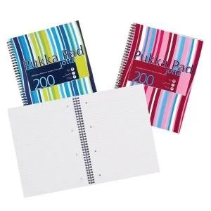 Image of Pukka Pad A4 Jotta Notebook Wirebound Plastic Punched Ruled 200 Pages