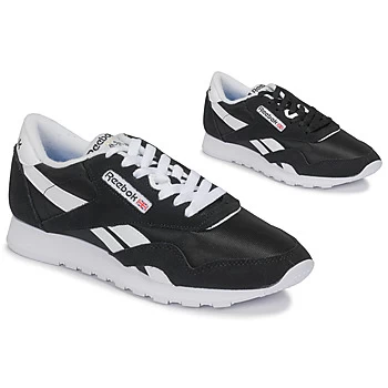 Image of Reebok Classic CL NYLON mens Shoes Trainers in Black,6,6.5,7.5,9,10.5,11.5,2.5,7,8.5,12,4.5,5.5,11,3.5,13,10.5