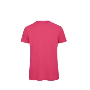 Image of B&C Mens Favourite Organic Cotton Crew T-Shirt (2XL) (Fuchsia)