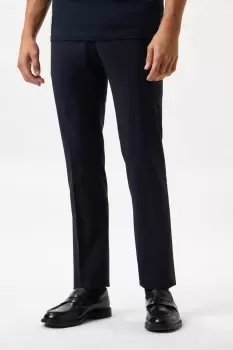 Image of Slim Fit Navy Performance Suit Trousers