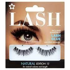Image of Superdrug False Lashes Natural Edition 13