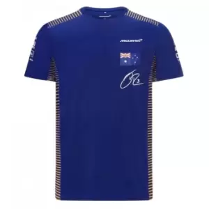 Image of 2021 McLaren Daniel Ricciardo Tee (Blue)