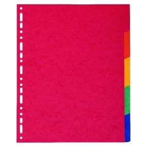 Image of Exacompta Pressboard Dividers 5-Part A4 Maxi 2405E
