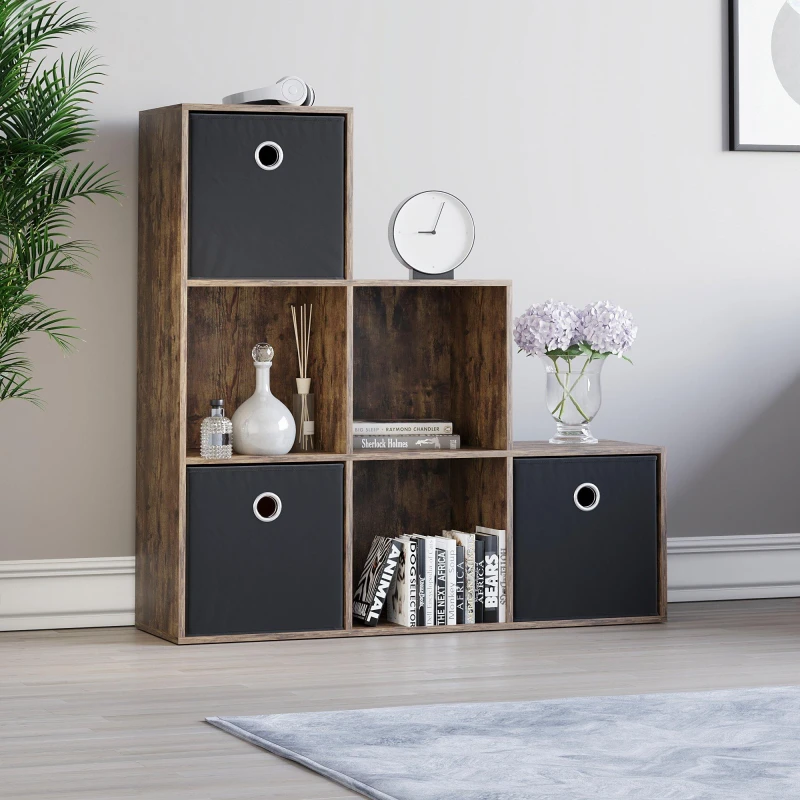 Image of Lassic 6 Cube Storage Unit DB + Set of 3 Storage Cubes Black unisex 6 Cube