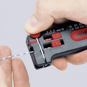Image of Knipex 12 80 040 SB Wire stripper Suitable for CU cables 0.12 up to 0.4 mm