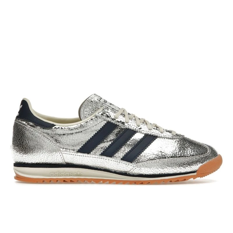 Image of Adidas Adidas SL72 OG Silver Metallic Collegiate Navy Women Sneakers Off-White JH8654 36⅔