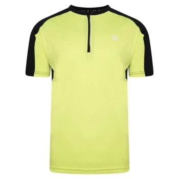 Image of Dare 2b Aces II Half Zip T-Shirt - FluroYlw/Blk