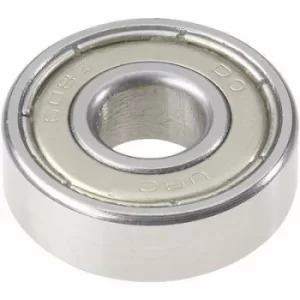 Image of UBC Bearing 608 2RS Deep groove ball bearing Bore diameter 8mm Outside diameter 22mm Rotational speed (max.) 20000 U/min