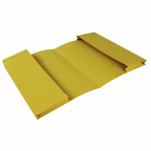 Image of Guildhall Foolscap Double Pocket Legal Wallet Yellow PK25