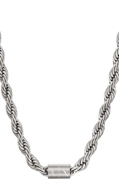 Image of Armani Exchange Jewellery Gents Armani Exchange Stainless Steel Chain Necklace AXG0125040