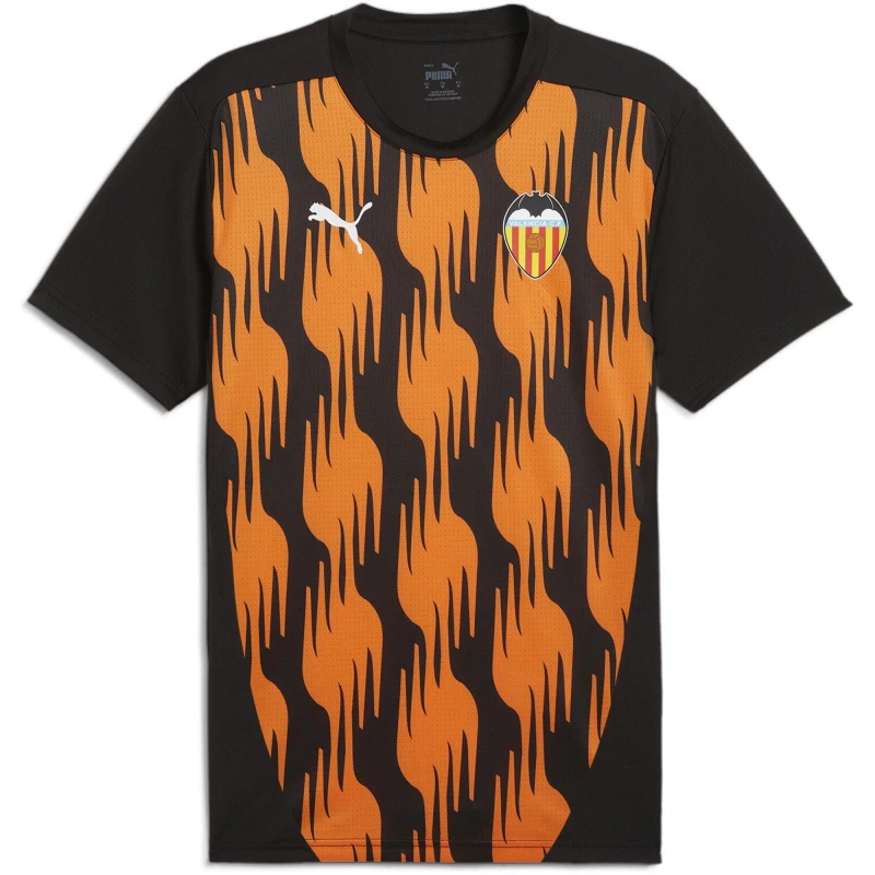 Image of Puma Valencia Pre Match Shirt 2024 2025 Adults - Black L