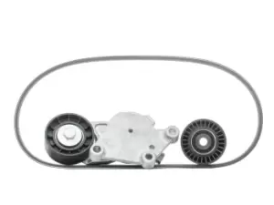 Image of SKF V-ribbed belt set VKMA 33058 Serpentine belt kit,Auxiliary belt kit FORD,PEUGEOT,TOYOTA,Fiesta Mk6 Schragheck (JA8, JR8)