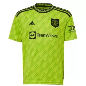 Image of adidas Manchester United FC Third Shirt 2022/2023 Juniors - Green
