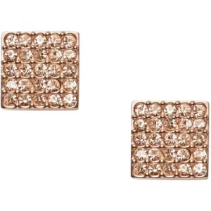 Image of Ladies Fossil PVD rose plating Vintage Motifs Earrings