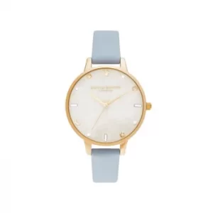 Image of Olivia Burton Celestial Ladies Blue Leather Strap Watch