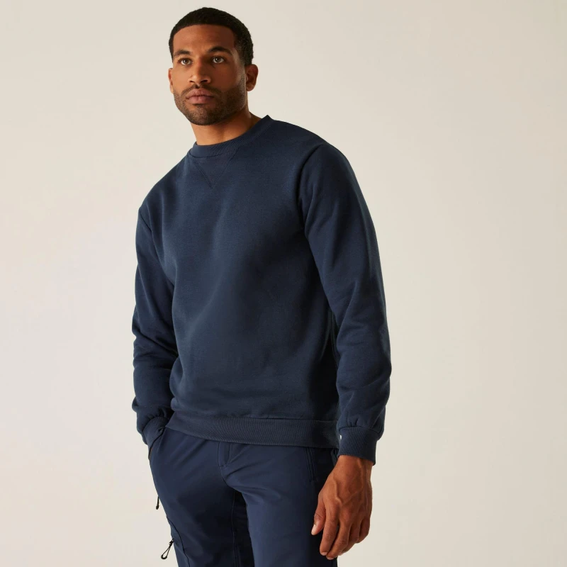 Image of Regatta Mens Pro Crewneck Sweatshirt Navy male XS