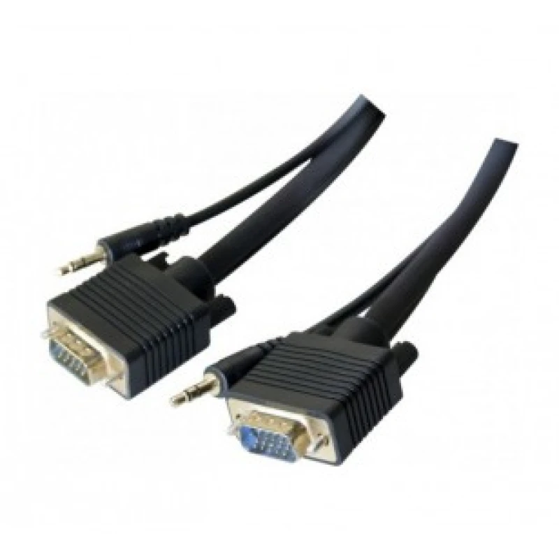 Image of Hypertec 137202-HY video cable adapter 1.8 m VGA (D-Sub) + 3.5mm Black
