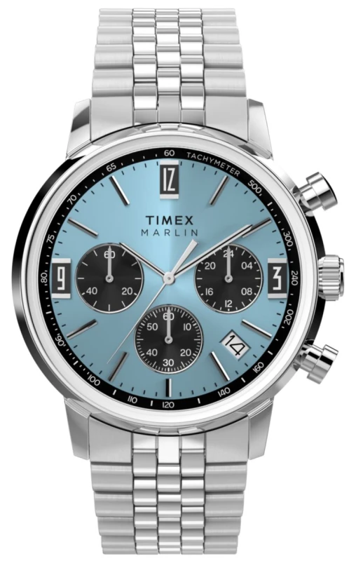 Image of Timex TW2Y66500 Marlin Chronograph Tachymeter (40mm) Ice Watch