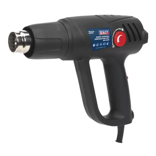 Image of Sealey HS107K Variable Temperature Hot Air Gun Kit 2000W 50-450°C/90-600°C