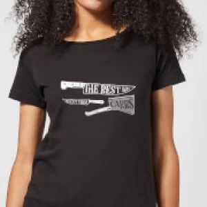 Image of The Best Way To Cut Them Carbs Womens T-Shirt - Black - 5XL