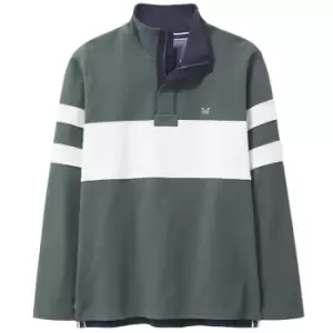 Image of Crew Clothing Mens Padstow Pique Sweat Evergreen Large