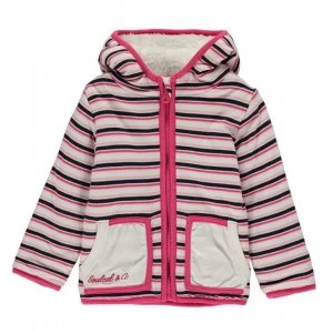Image of SoulCal Fleece Lined Zip Hoody Baby Girls - Pink Stripe