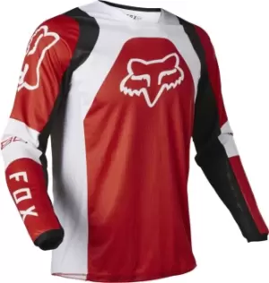 Image of FOX 180 Lux Motocross Jersey, red Size M red, Size M