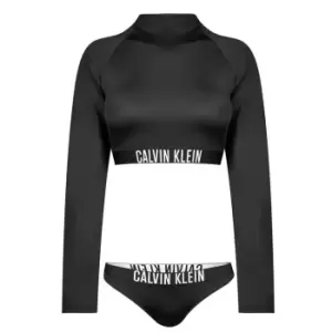 Image of Calvin Klein Rashguard Bikini Junior Girls - Black