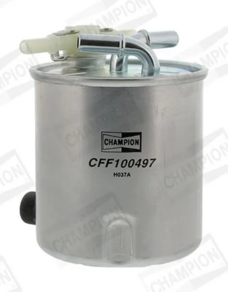 Image of CHAMPION Fuel Filter without connection for water sensor CFF100497 RENAULT,NISSAN,KOLEOS (HY_),Qashqai / Qashqai +2 I (J10, NJ10),X-TRAIL (T31)