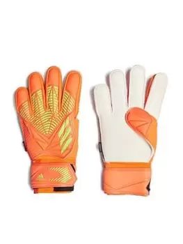 Image of adidas Predator Edge Fingersave Match Goalkeeper Gloves, Orange, Size 9, Men