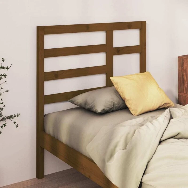 Image of VIDAXL Vidaxl - Bed Headboard Honey Brown 106x4x104cm Solid Wood Pine 8720286951712
